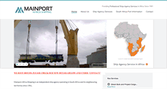Desktop Screenshot of mainportafrica.co.za