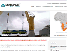 Tablet Screenshot of mainportafrica.co.za